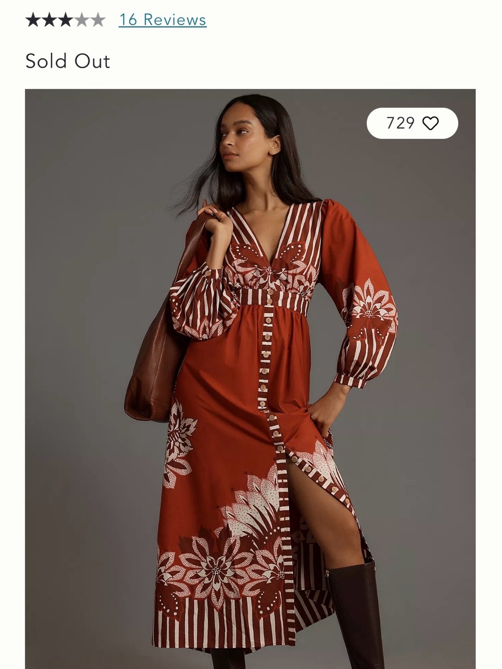 Farm Rio for Anthropologie Floral-Print Maxi Dress with Puff Sleeves